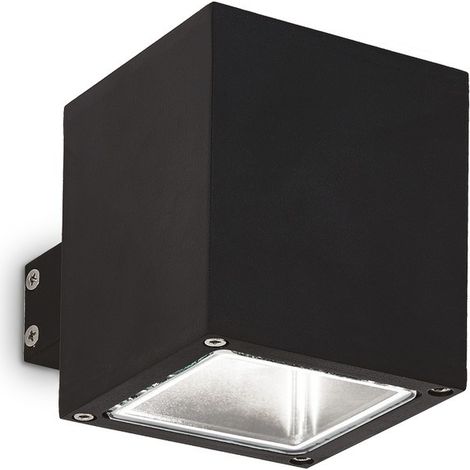 Ideal Lux Snif - Applique Murale Extérieure Up Down 1 Lumière Noire, Putty IP44, G9
