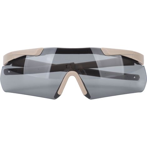 Winddichte Unisex-Outdoor-Sportbrille, austauschbare Gläser, inklusive Hartschalenetui, Farbe Khaki. (1/5)