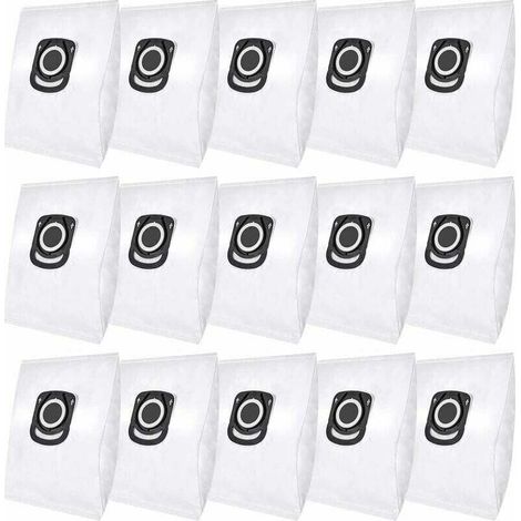 15 sacs à poussière de rechange pour Rowenta Hygiene+ ZR200520 ZR200720 Swirl R39. Compatibles avec Rowenta Compact Power, X-Trem Power & Silence Force (modèles RO64xx RO63xx RO68xx RO39xx).