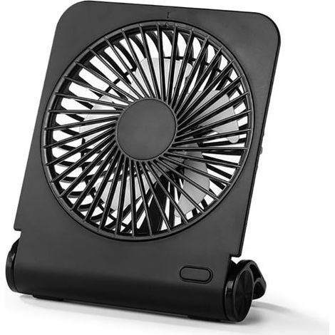 2500mAh Ventilateur Portable USB, 4 Vitesses Mini Ventilateur Rechargeable, Ultra Silencieux- Ventilateur de Table Orientable (1/5)