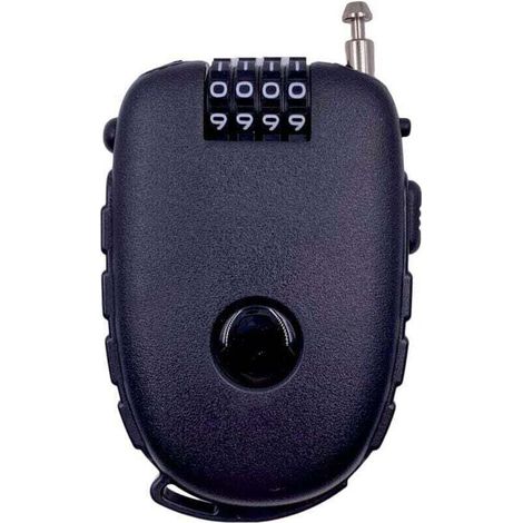 Antivol Vélo, XU, Cadenas Vélo, Antivol Câble, Antivol Poussette avec Câble rétractable 70cm pour vélo, Ski, Snowboard et Poussette - KZQ