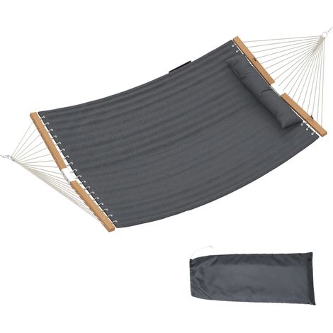 Hamac double durable avec sac de rangement, hamac confortable à crochets multiples, hamac décoratif pour le jardin (1/5)