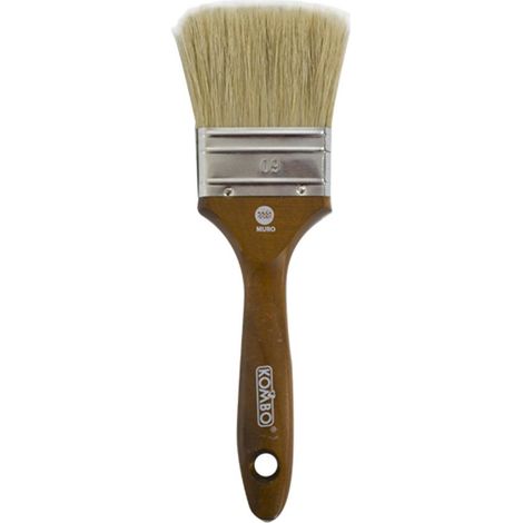 Pennello Piatto per Muro Alta Qualita' Setola 100% Naturale 60mm