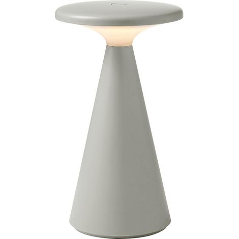 Lampada da tavolo Funghi grigia LED USB IP44 dimmer (1/3)