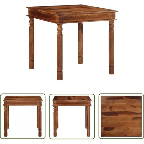 vidaXL Esstisch 80x80x77 cm Massivholz Akazie (1/5)