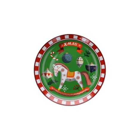 Piatto da Portata Panettone Natale Toys Green 31 cm Tognana (1/2)