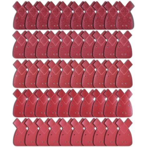 [NEVER USED] Set of 50 triangular lijas of 170 x 140 x 95 mm, compatible with ratón lijadora DNX148751, sizes of grain 40, 60, 80, 120 and 240.