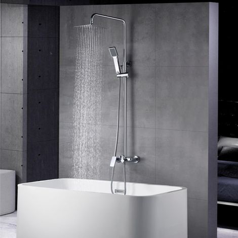 IMEX - columna ducha y bañera monomando cromado (1/5)