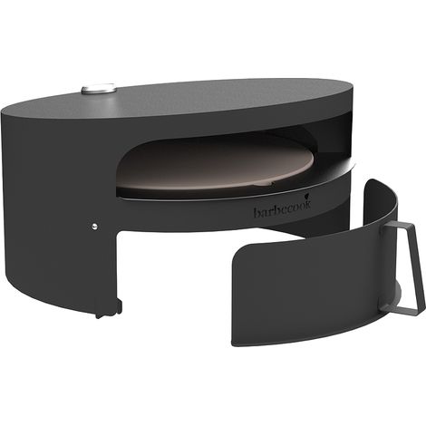 Four à pizza électronique Dynamic Centre – Compatible braseros Nestor et Jules – Thermomètre intégré – Croûte croustillante en quelques minutes – Barbecook