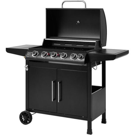 Barbecue a gaz - Cookingbox - Paarl - 5 brûleurs - Surface de cuisson : 70 x 42 cm - Grille de cuisson en acier (1/5)