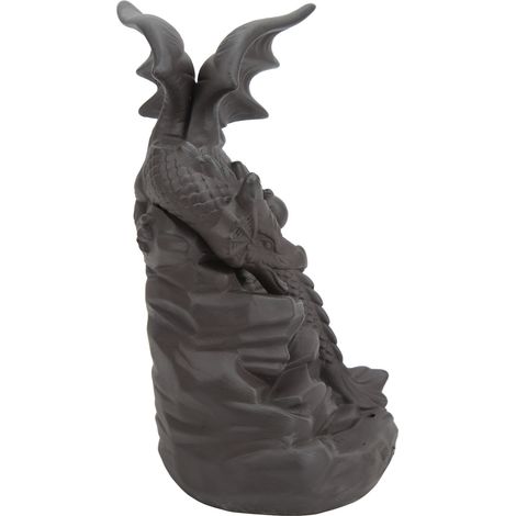 Porte-encens cascade dragon, détails raffinés, forme unique, en céramique, à reflux, idéal pour un salon de thé. (1/5)