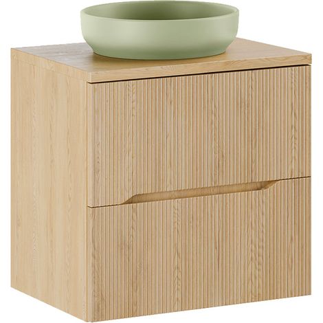 Mobile bagno con lavabo Isaline rovere chiaro 60cm (1/5)
