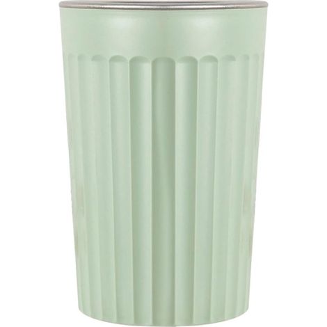 Bicchiere da bagno - Bicchiere per collutorio - Uso quotidiano - Impugnatura testurizzata - Altezza 11 cm - Verde chiaro