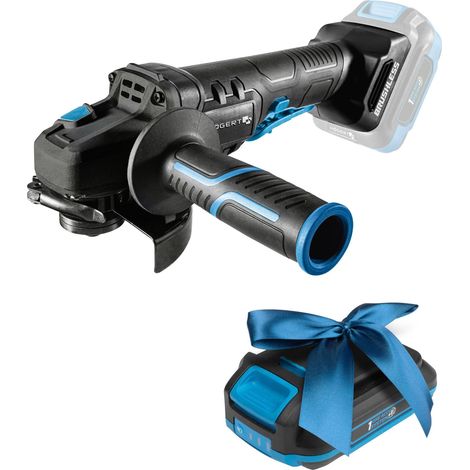 Meuleuse d'angle sans fil 125 mm, moteur sans balais 18 V, 8 000 tr/min, dispositifs de protection sans outil, interrupteur à palette de sécurité, engrenage métallique 2,0 Ah (1/5)