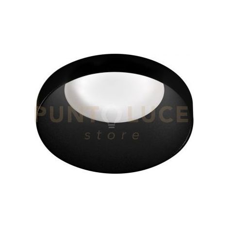 GFA1161- FARETTO AD INCASSO TONDO 1 LUCE ATTACCO GU10 D.7,2CM ALLUMINIO NERO