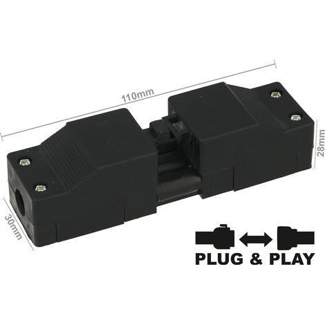 Connettore Innesto Con Pressacavo Montaggio Su Cavo 3 Pin Collegabile Maschio e Femmina Pluggable IP30 (1/3)