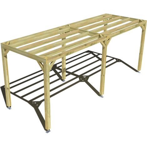 Pergola bois • 6m x 2m • indépendante • sens largeur • livraison comprise