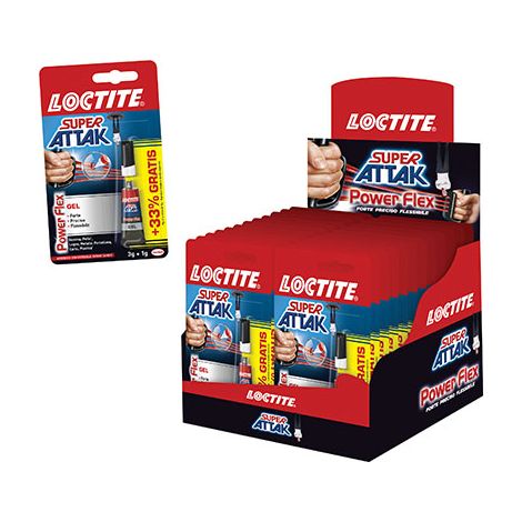 LOCTITE ATTAK POWER FLEX GEL - GR 3 CF=PZ 24- 1 confezioni