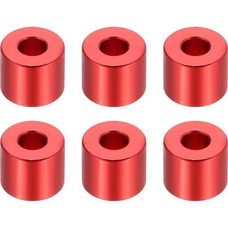 6 Pièces Entretoises en Aluminium M5 pour Vis de 1/5" Ou M5 Rouge (1/5)