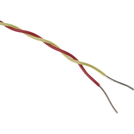 Thermocouple type K, L 1m, +250°C max à Câble ( Prix pour 1 )