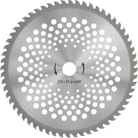 10" (255 mm) high-speed steel brushcutter cutting disc – 60 teeth (1/3)