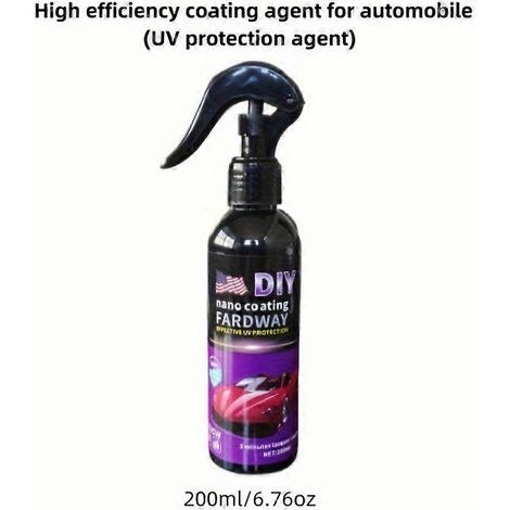 Spray de cire nano-céramique pour voiture, 115 ml (4,06 oz), agent de peinture automobile, soin, lavage, fortification cristalline, effet rapide, revêtement liquide, polissage. Format : Agent de prote (1/4)