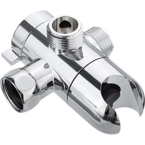 Inverseur de douche à 3 voies avec support de pommeau de douche (1/4)