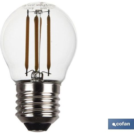 Bombilla Led Esferica Filamento E27 4w 470lm 2700k (1/2)