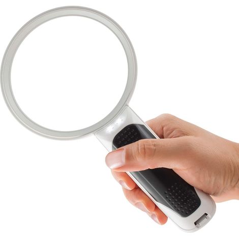 Lupa con iluminación LED ZOLGINAH para lectura - Aumento 10X (1/5)