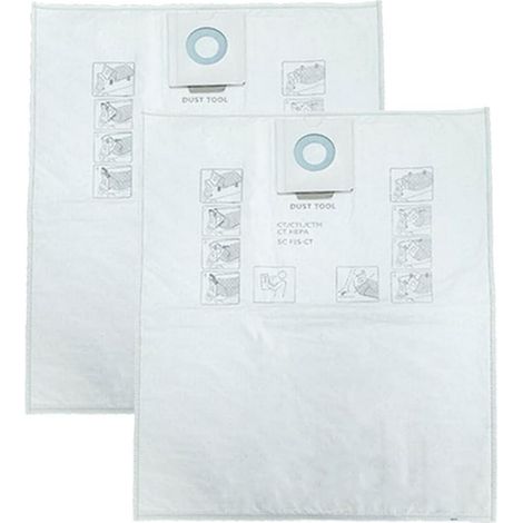 Lot De 2 Sacs D'aspirateu Pour Aspirateu Festool Ct36e Ct Ctm26 (1/5)