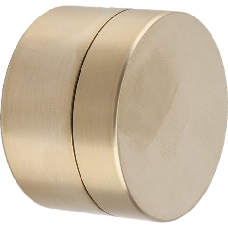 Boîte ronde en laiton étanche à l'eau, à la poussière et à l'humidité, pour le rangement de bijoux en extérieur, format M (4,9 cm / 1,9 po). (1/5)