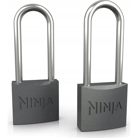 Cerraduras metálicas negras para nevera portátil Ninja FrostVault (2 unidades). (1/5)