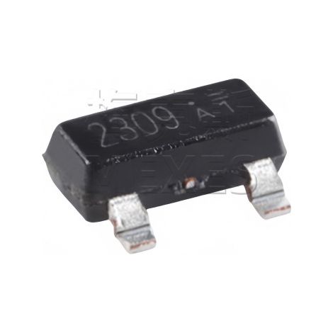 New Energy NCE2309 P-channel MOSFET chip electronic component, 1.6 A 60 V, 5 units available.