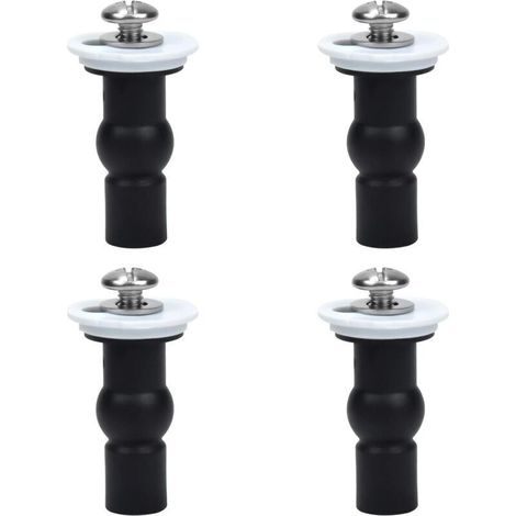 Fixations de siège de toilette, vis d'expansion de charnière de siège de toilette, 4 pièces (1/5)