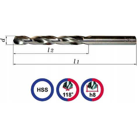 Bosch Wiertlo NWKA HSS Bohrer 19 mm langlebig professionell