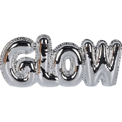 Mömax Dekoschriftzug Glow Silberfarben