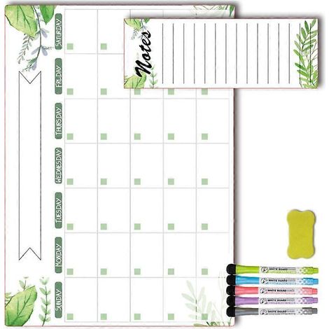 Calendrier magnétique multifonctionnel pour réfrigérateur, pour la maison et le bureau.