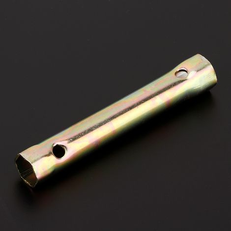 Outil de clé d'allumage 16 / 18mm, clé à douille de bougie d'allumage en métal, portable léger 130mm pour bougie d'allumage de démontage de moto (1/5)