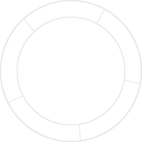 Cadre rond en métal blanc pour couronne 30 cm - cerceau pour bricolage floral, mariage, fête, déco maison (1 pièce) (1/3)