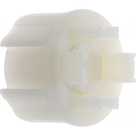 Tappo terminale ottagonale in PVC per tubo avvolgibile di finestre/finestre a bovindo/tende, per tubo scanalato di 62 mm di diametro o tubo ottagonale di 60 mm con uscita quadrata di 16 mm. (1/2)