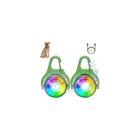 Blinkende LED-Leuchte für Schulrucksäcke, Sicherheitsreflektoren, USB-aufladbar, ideal für Kinder, Wandern, Laufen, Joggen und Haustierrucksäcke (Packung mit (1/4)