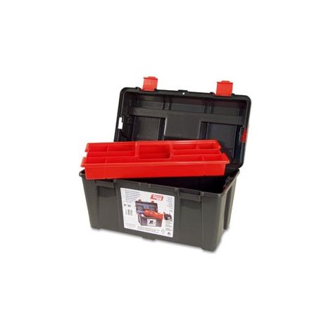 CAJA HERRAMIENTAS POLIPROPILENO N 30  GRIS  235 X 445 X 230 MM 1 BANDEJA - 130007 (1/10)
