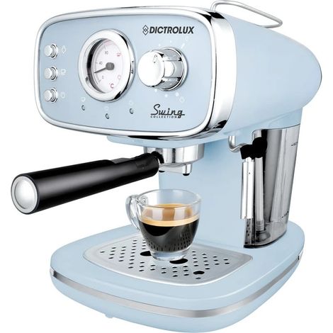 TrAdE Shop Traesio - Macchina Da Caffè Espresso 1100w Funzione Cappuccino Compatibile Con Caffè Macinato Cialde - (1/5)