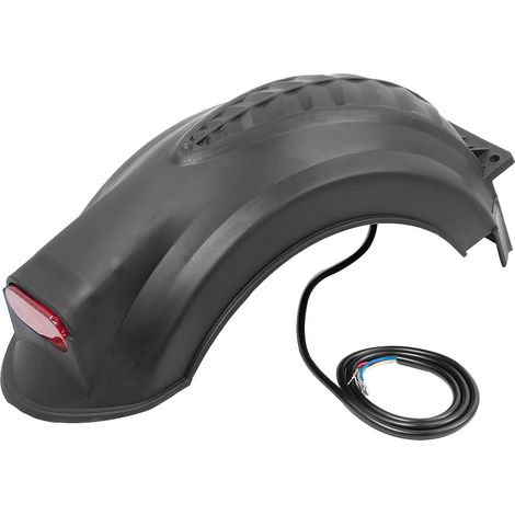 10-inch rear fender for Q02 electric scooter, with rear light and brake light, compatible with this model. (1/4)