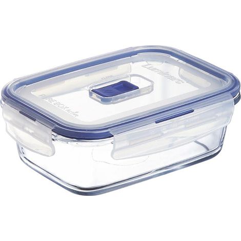 Boîte de Conservation hermétique en verre, Transparent, rectangulaire 0,82 L (1/5)