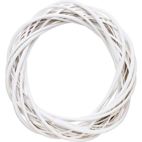 Weidenkranz – Natürlicher Rattankranz, 10 cm Durchmesser – Dekoration für drinnen und draußen, z. B. für Tür, Tisch, Wand oder Vase – 1 Stück (1/5)