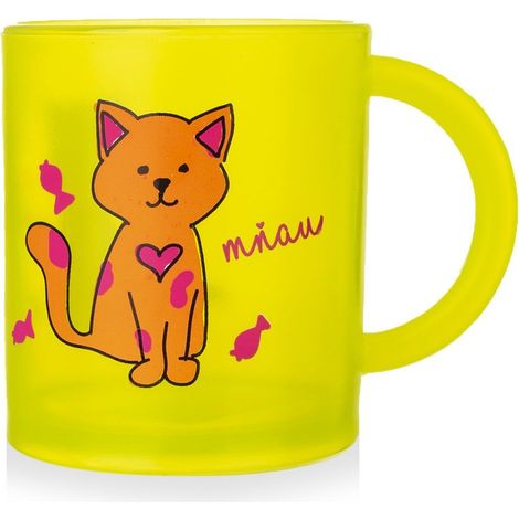 Taza infantil con diseño de gato, 260 ml. (1/4)