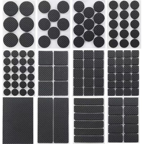 128 pièces Plaque anti-dérapante, 5mm épais Plaques anti-dérapantes, plaque anti-dérapante, jambes de table, chaises (1/5)
