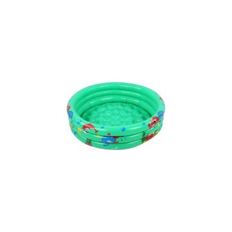 Piscine gonflable ronde pour bébés et jeunes enfants, portable et verte, 90 cm / 35,4 pouces, idéale pour l'intérieur et l'extérieur, pour filles et garçons. (1/5)