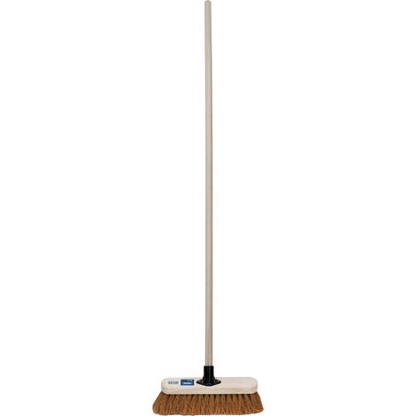 Draper 300mm Soft Coco Broom - Complete Cleaning Tool with Durable Natural Fibers (Model 01087)